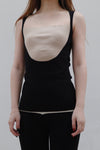 SWAYING/KNIT contrasting color silk tank vest SW23SS1T29 PS59